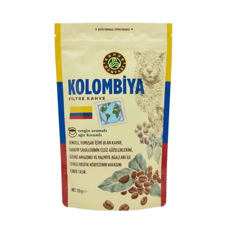 Kahve Dünyası Filtre Kahve Kolombiya Kilitli 250 Gr