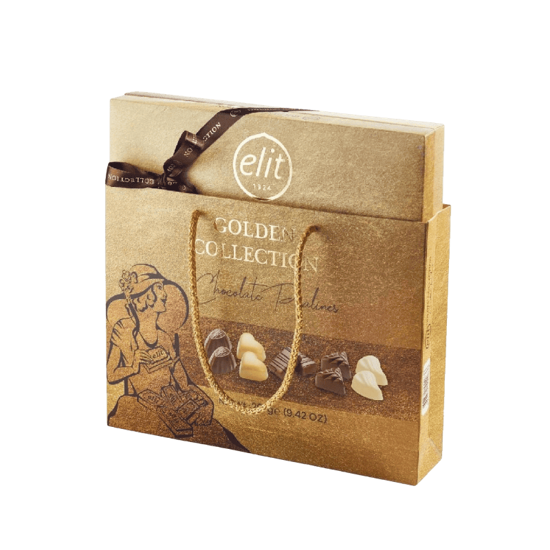 Elit Çikolata Golden Collection Spesiyal Çikolata Altın Kutu 267 gr