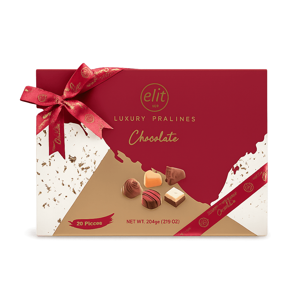Luxury Pralines Spesiyal Kutu Kırmızı 204g Glutensiz 20 Adet